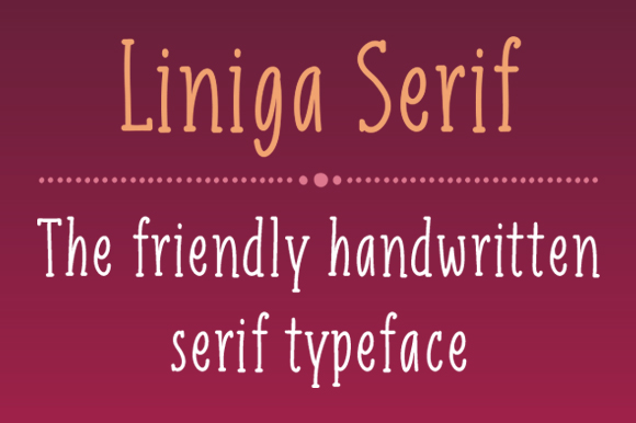Bring Charm to Your Handmade Creations with Liniga Serif
