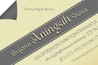 Bryana Aningsih Shara Font: A Campaign Design Review