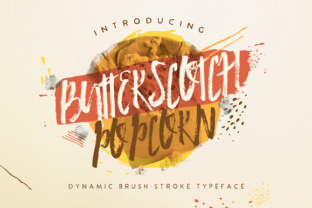 Butterscotch Popcorn: A Brush-Stroke Script Font Review