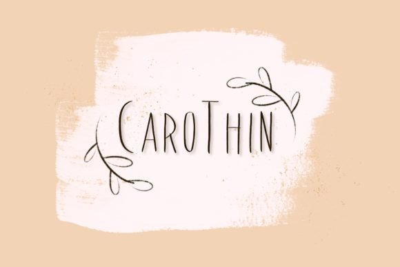 CaroThin: A Versatile Typeface for Modern Web Design