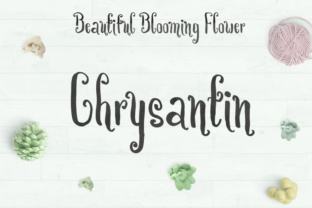 Chrysantin: A Playful Font for Handmade Creations