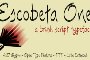 Escobeta One: A Handwritten Font for Crafters and Creators