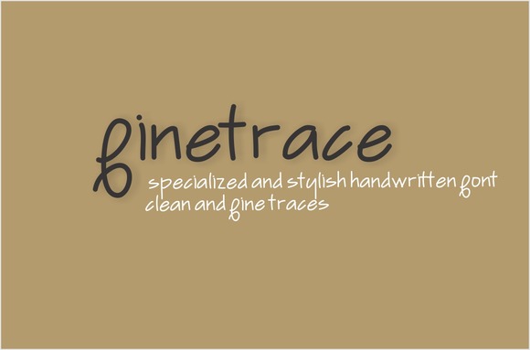 Finetrace: A Stylish Font for Polished Branding