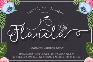 Flanela: A Calligraphy Font for Elegant Branding