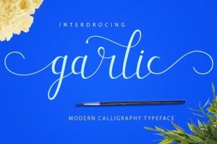 Garlic Font: A Handwritten Script for Organic Branding