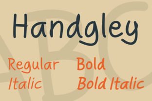 Handgley Font Review for Web Design Layouts