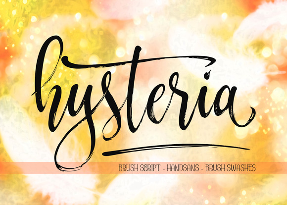 Hysteria: A Brush Script for Elegant Web Design