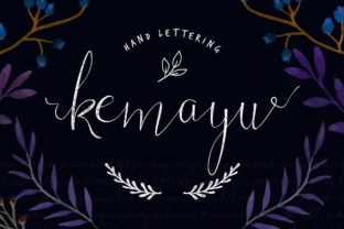 Kemayu Font: Elegant Hand Lettering for Crafters