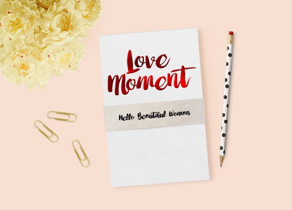 Love Moment: A Handwritten Font for Creative Web Design