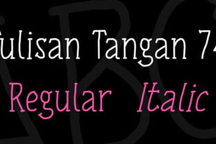 Tulisan Tangan 74 Font: An Editorial Design Review