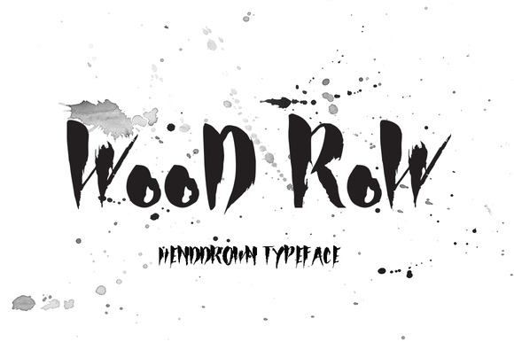 Wood Row: A Charming Handwritten Brush Font for Crafters